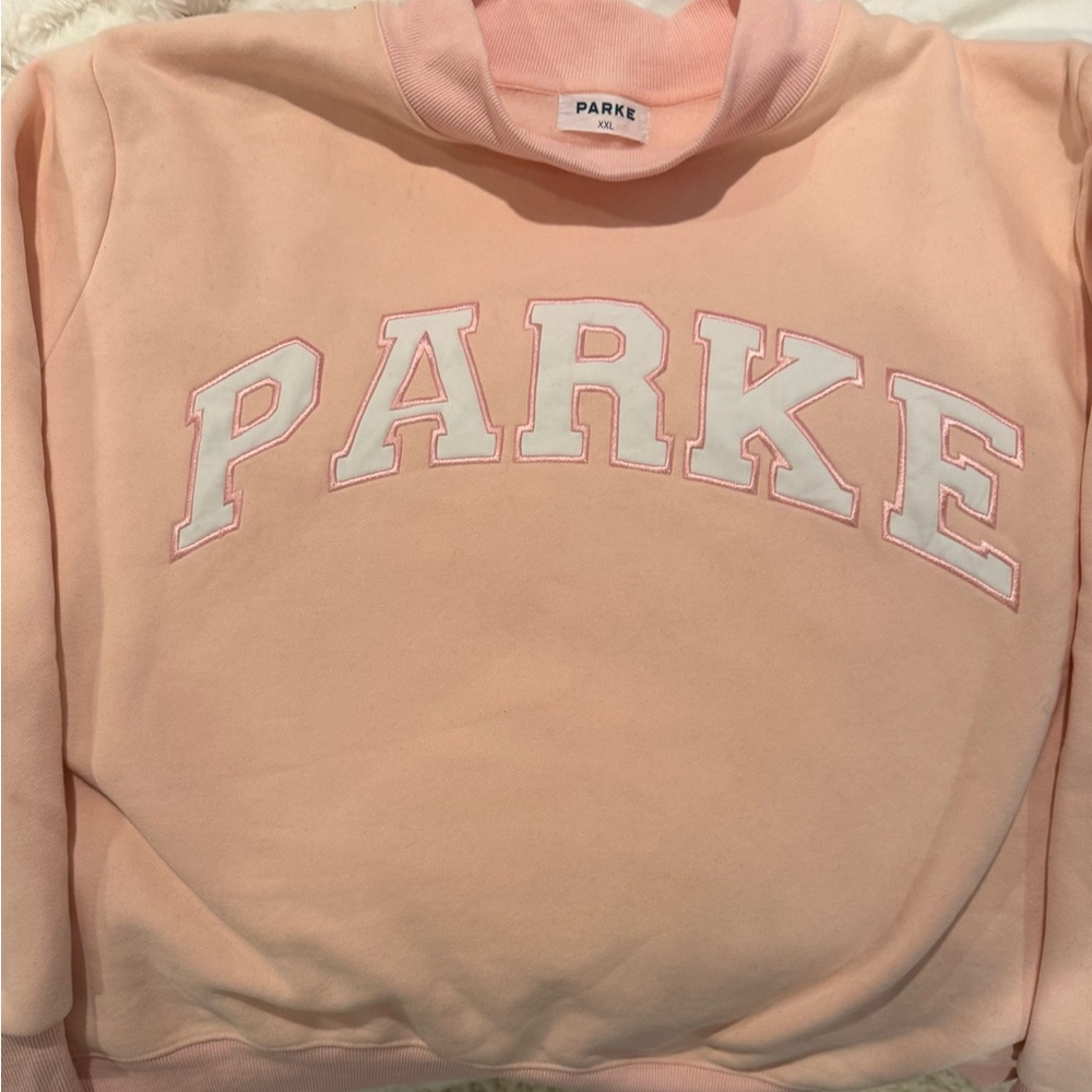 Parke Women's Light Pink Crew Neck Sweatshirt